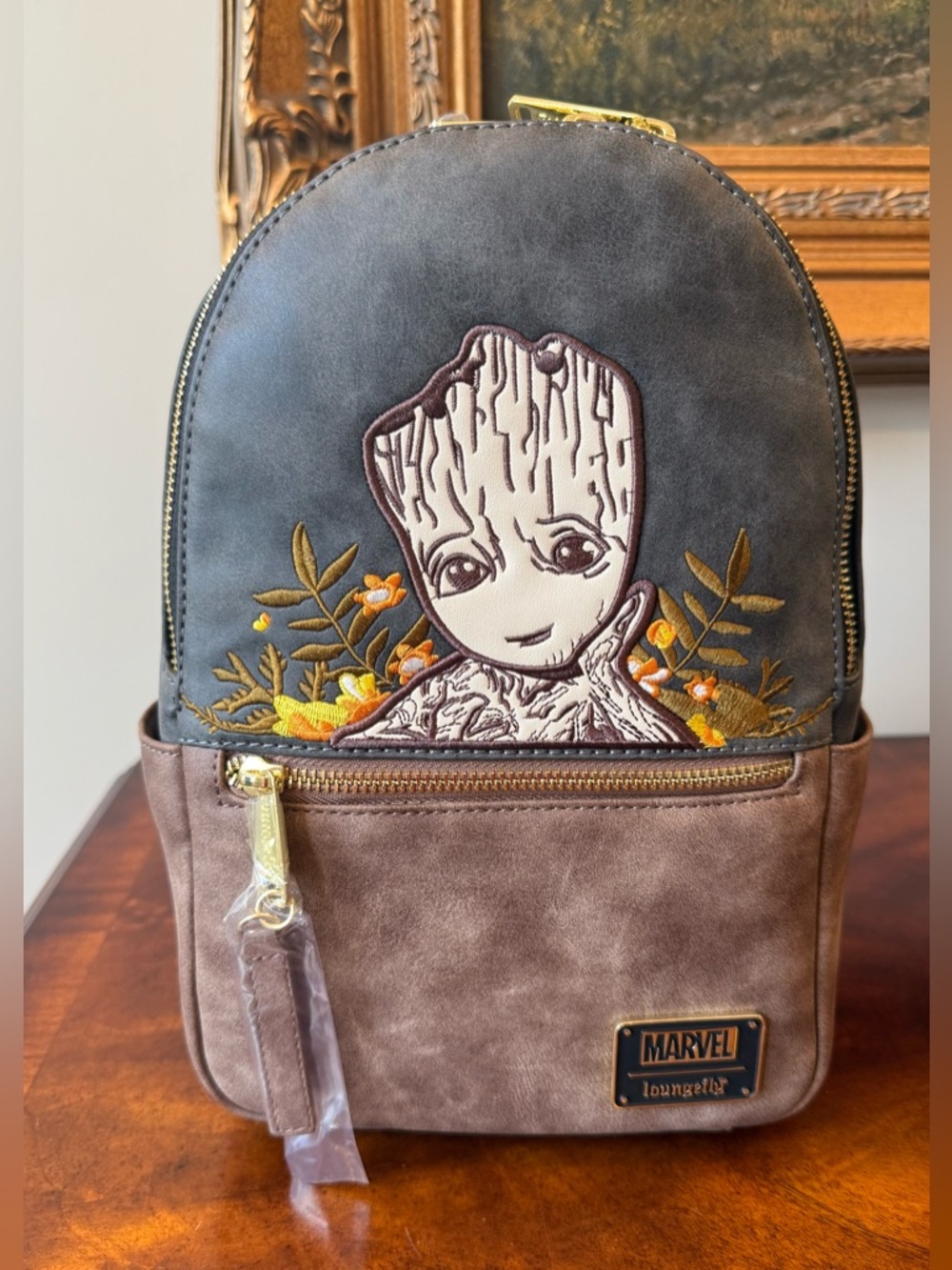 NWT Loungefly Marvel Guardians of the Galaxy Groot Floral Mini Backpack